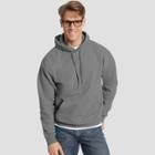 Hanes Men's Ecosmart Fleece Pullover Hooded Sweatshirt - Smoke (grey)