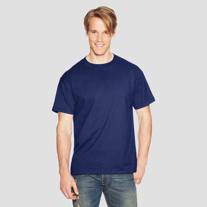 Hanes Men's Tall Short Sleeve Beefy T-shirt - Navy (blue)