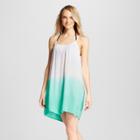 Mango Reef Women's Strappy Back Tie Dye Cover Up Dress - Sea Green -