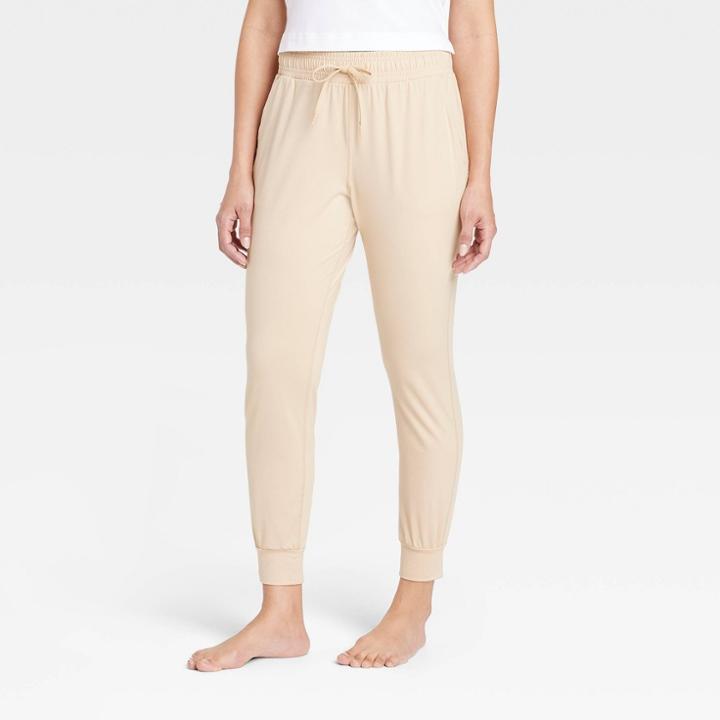Women's Soft Stretch Pants - All In Motion Beige