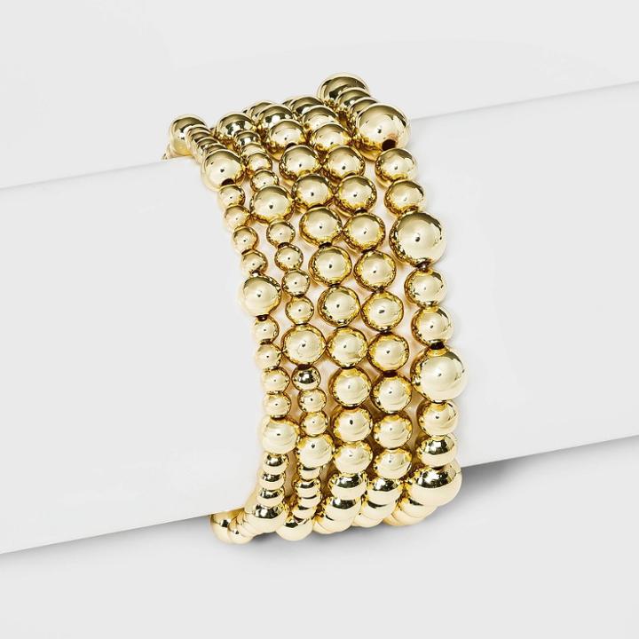 Sugarfix By Baublebar Gold Beaded Bracelet