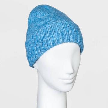 Women's Knit Jersey Beanie - A New Day Blue