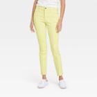 Women's High-rise Skinny Stretch Ankle Jeans - Universal Thread Yellow