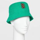 Women's Corduroy Bucket Hat With Snake Print - Wild Fable Green