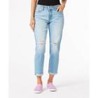 Denizen From Levi's Women's Mid-rise Cropped Boyfriend Jeans - Blue Fresia