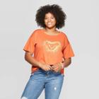 Women's Disney The Lion King Plus Size Short Sleeve Simba Graphic T-shirt - (juniors') - Rust