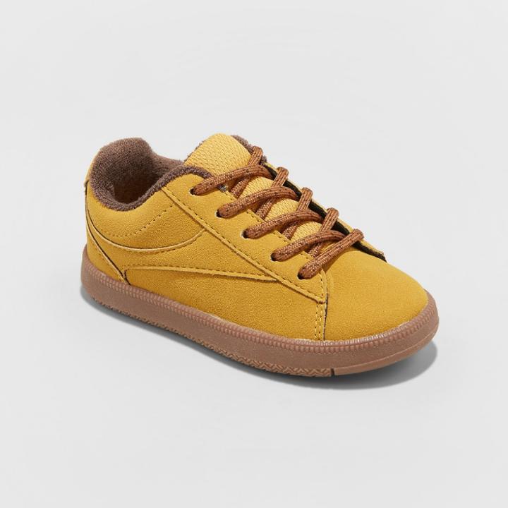 Toddler Boys' Asher Casual Sneakers - Cat & Jack Mustard