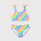 Girls' Rainbow Unicorn Print With Silver Foil Bikini Set - Cat & Jack