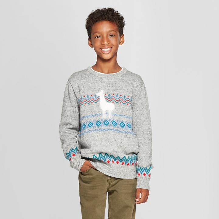 Boys' Pullover Sweater - Cat & Jack Gray