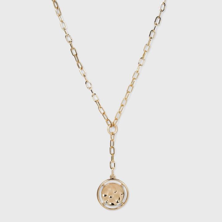 Coin Pendant Chain Y Necklace - A New Day Gold