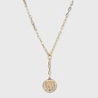 Coin Pendant Chain Y Necklace - A New Day Gold