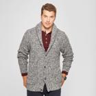Men's Casual Fit Button-up Shawl Cardigan - Goodfellow & Co Cement