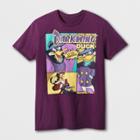 Men's Short Sleeve Disney Darkwing Duck Crew T-shirt - Dark Purple