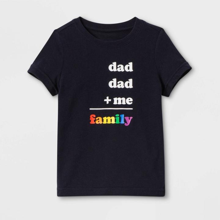 Ev Lgbt Pride Pride Gender Inclusive Toddler's Dads + Me Graphic T-shirt - Federal Blue 3t, Toddler Unisex
