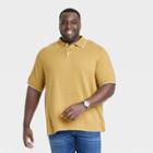 Men's Big & Tall Regular Fit Short Sleeve Polo Shirt - Goodfellow & Co Yellow