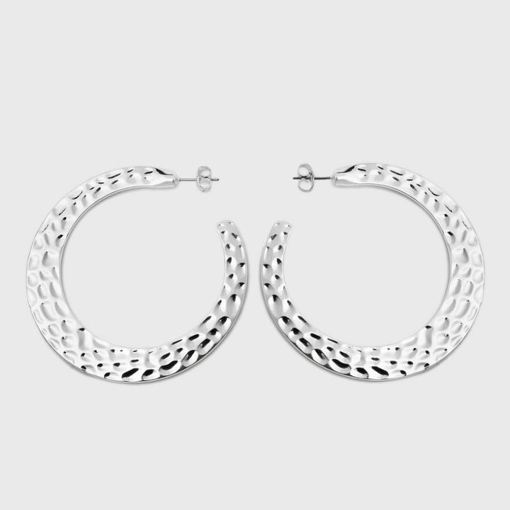 Hammered Hoop Earrings - A New Day