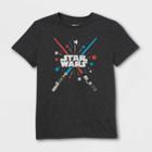 Boys' Star Wars Glow Sabers Short Sleeve Graphic T-shirt - Black