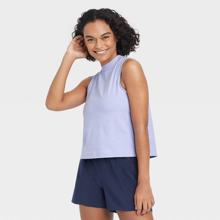 Women's Supima Cotton Tank Top - All In Motion Lilac Purple