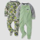 Gerber Baby Boys' Camo Blanket Sleeper Footed Pajama - Green