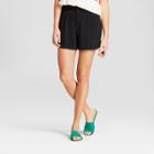 Women's 4 Pleated Shorts - A New Day Black