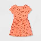 Toddler Girls' Knit Short Sleeve Dress - Cat & Jack Peach