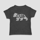 Mad Engine Toddler Bear Cub Short Sleeve Graphic T-shirt - Charcoal Gray