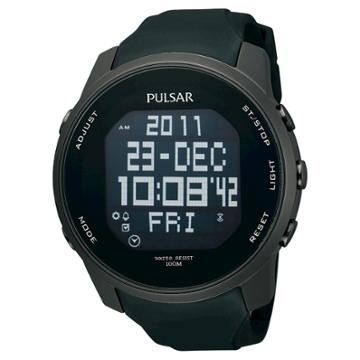Men's Pulsar Digital World Time Chronograph - Black - Pq2011