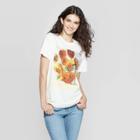 Mighty Fine Petitewomen's Sunflowers Short Sleeve Graphic T-shirt (juniors') - Cream L, Size: