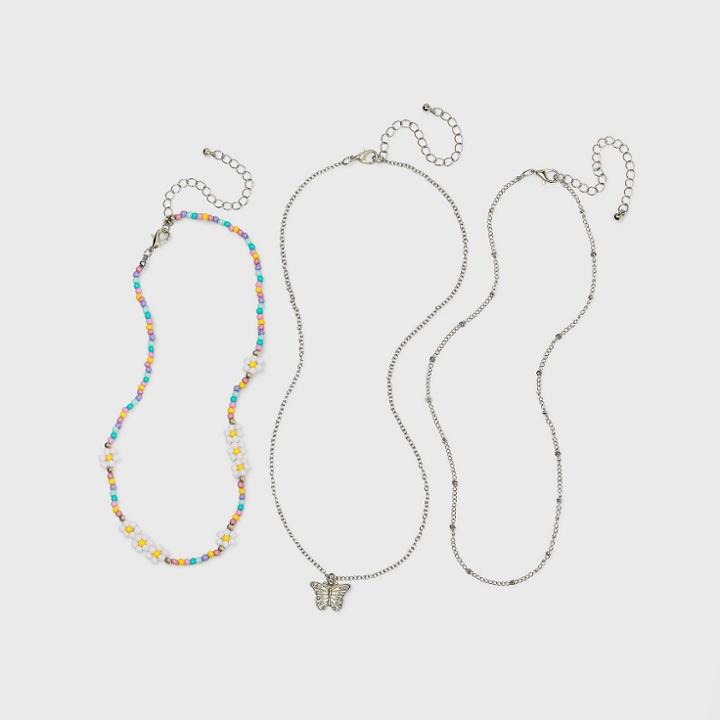 Girls' 3pk Daisy Necklace Set - Art Class