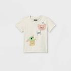 Toddler Boys' Star Wars Baby Yoda Short Sleeve Pocket T-shirt - Cream