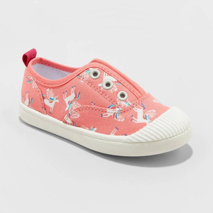 Toddler Girls' Archer Unicorn Sneakers - Cat & Jack Pink 4, Toddler Girl's