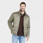 Men's Lightweight Puffer Jacket - Goodfellow & Co Light Taupe