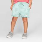 Target Toddler Boys' Tie Dye Pull On Shorts - Art Class Mint