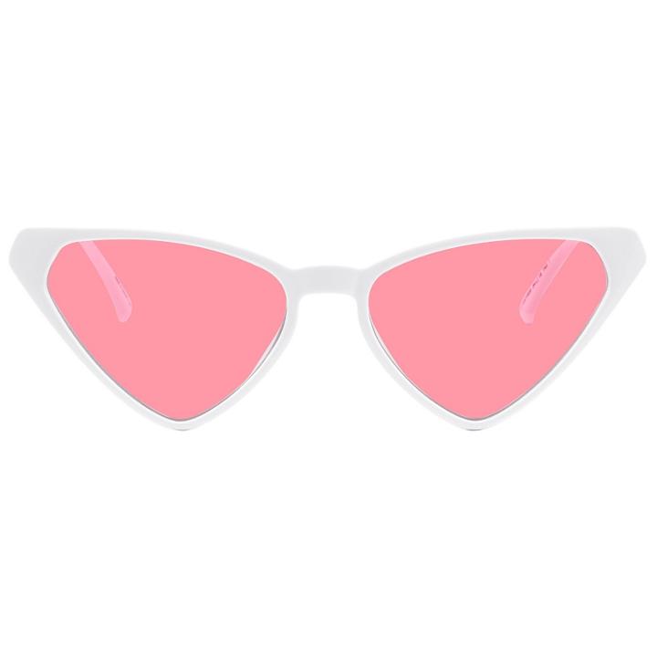 Women's Plastic Cateye Sunglasses - Wild Fable White