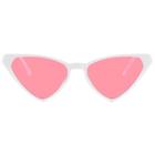 Women's Plastic Cateye Sunglasses - Wild Fable White