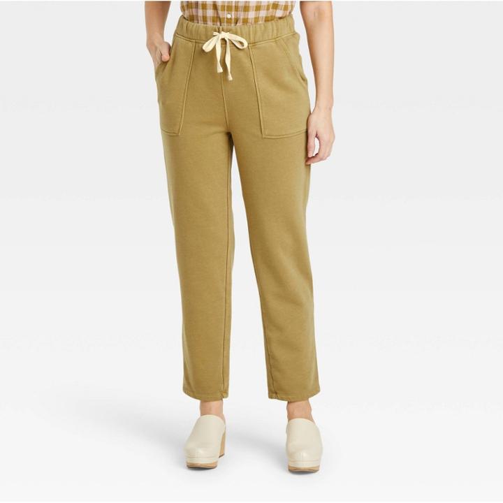 Women's High-rise Fleece Jogger Pants - Universal Thread Green