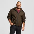 Men's Tall Lightweight Packable Windbreaker Jacket - Goodfellow & Co Deep Olive