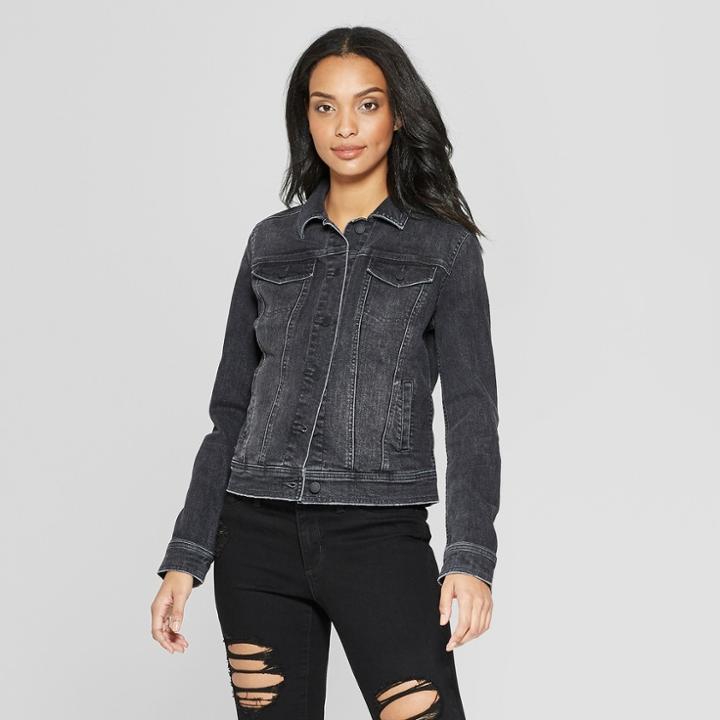 Women's Freeborn Denim Jacket - Universal Thread Black