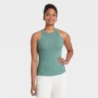 Women's Active Ribbed Tank Top - All In Motion Green