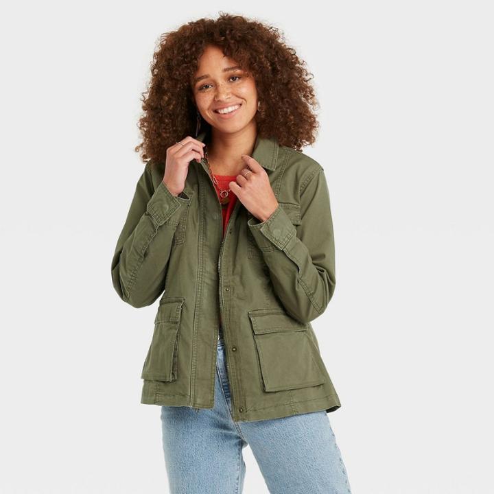 Women's Anorak Jacket - Universal Thread Olive Green