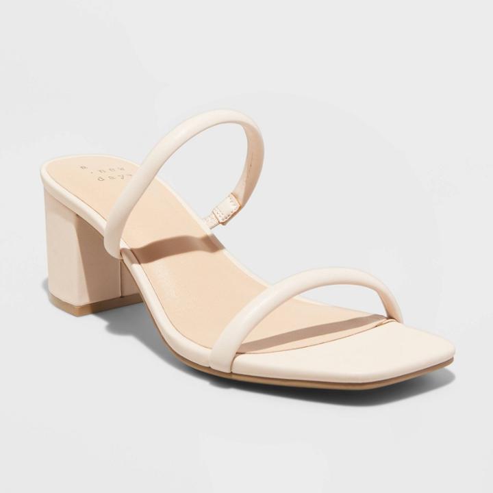 Women's Cris Wide Width Heels - A New Day Opal