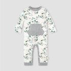 Burt's Bees Baby Baby Camp Grounds Jumpsuit - Off-white 6m, Beige/white
