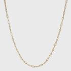 14k Gold Plated 16 Paperlink Chain Necklace - A New Day