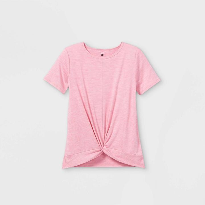 Girls' Short Sleeve Studio T-shirt - All In Motion Pink