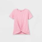 Girls' Short Sleeve Studio T-shirt - All In Motion Pink