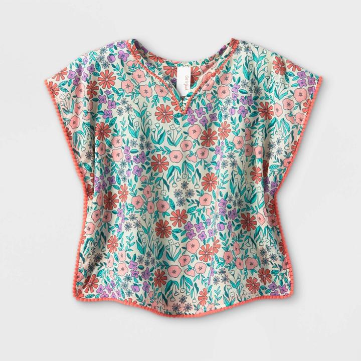 Baby Girls' Floral Caftan Cover Up - Cat & Jack