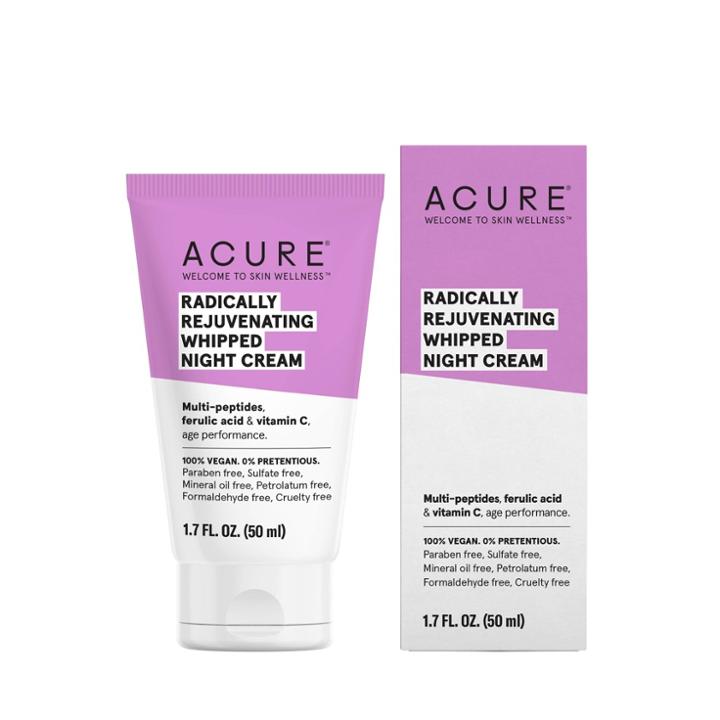 Acure Radically Rejuvenating Whipped Night Cream Facial Moisturizers