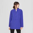 Women's Long Sleeve Half Zip Pullover Sweatshirt - Prologue Blue