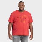 No Brand Black History Month Men's Plus Size Show Up Short Sleeve Graphic T-shirt - Red