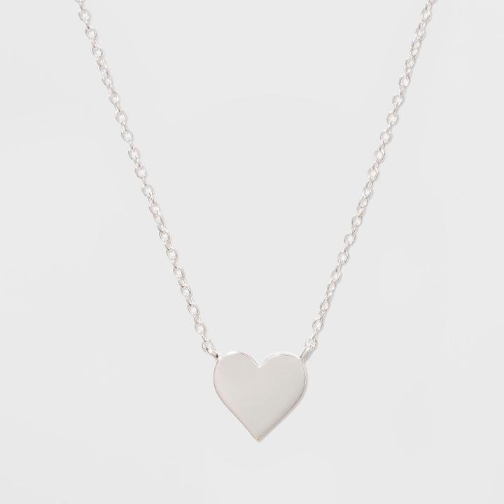Target Sterling Silver Heart Necklace -